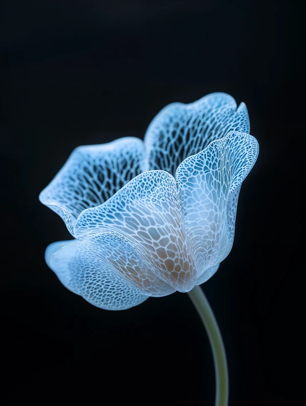 Ethereal Blue Flower