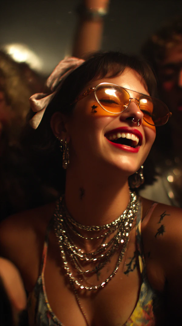 Vibrant Party Portrait