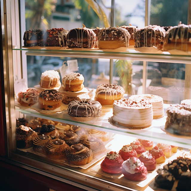 Sunlit Patisserie Elegance