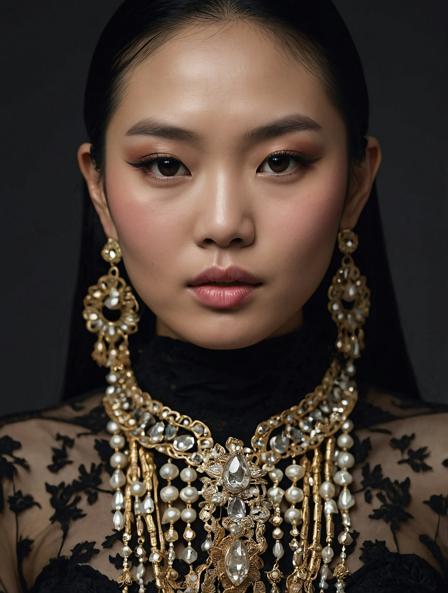 Elegant Portrait with Jewelry