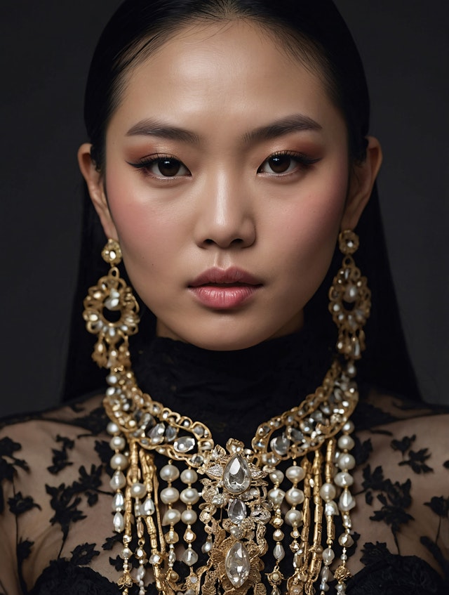 Elegant Portrait with Jewelry