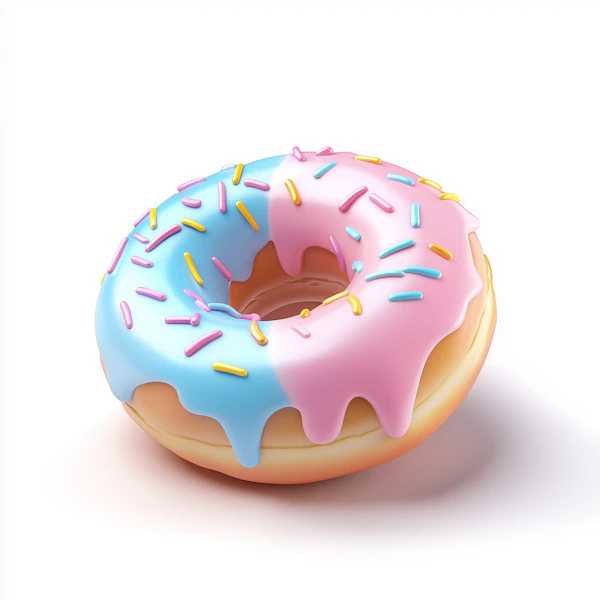 Colorful Donut Close-Up