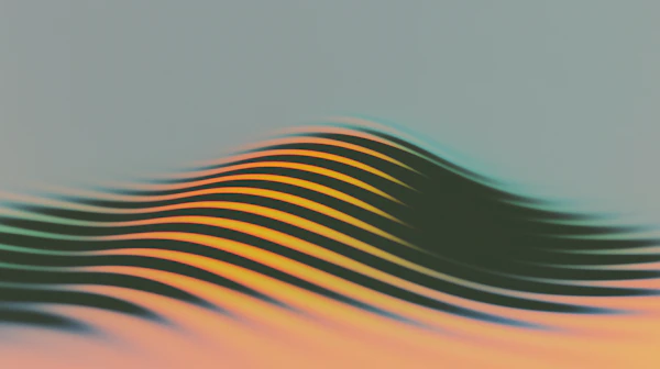 Abstract Wavy Landscape
