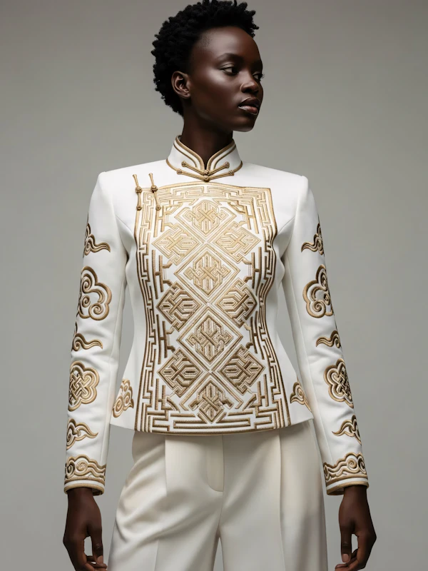 Elegant Embroidered Attire