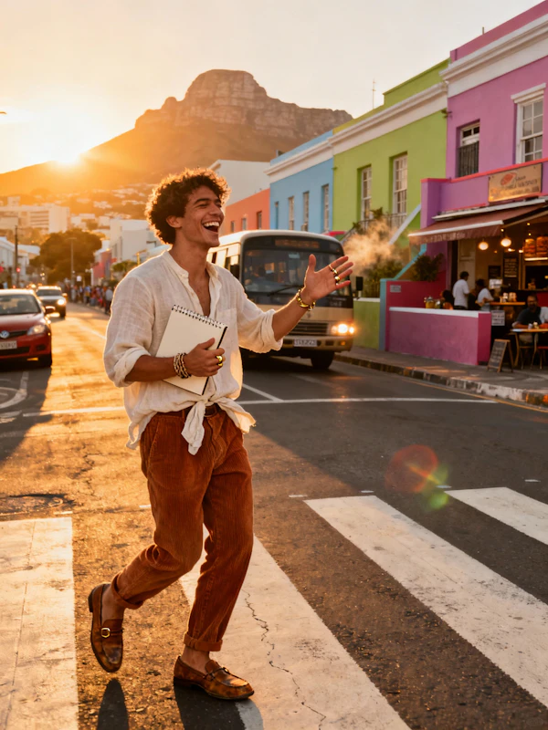 Urban Stroll at Sunset