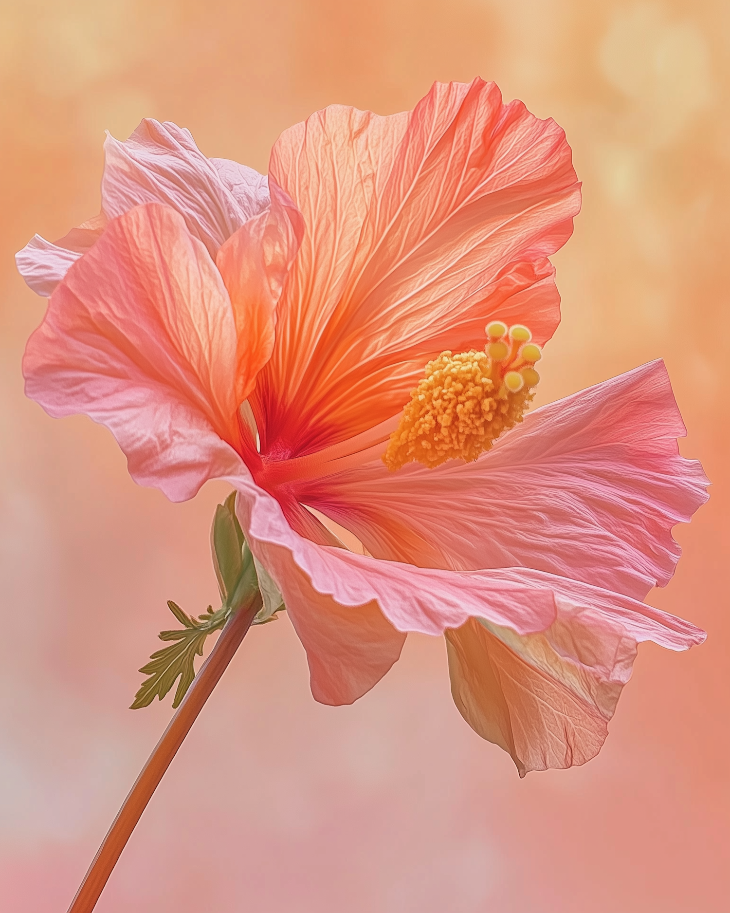 Vibrant Hibiscus Close-Up