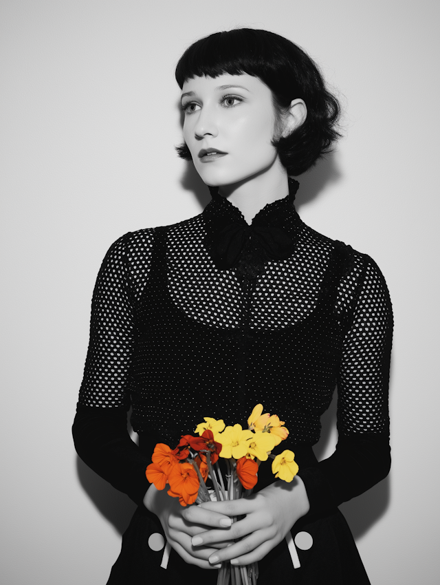 Woman with Flowers