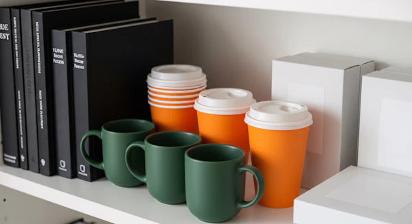 Organized Shelf Display