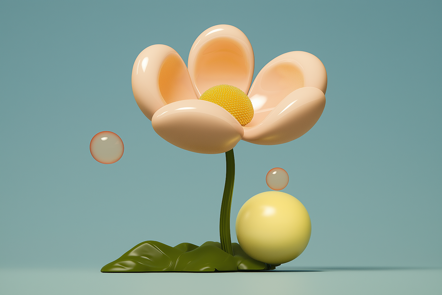 Stylized 3D Flower