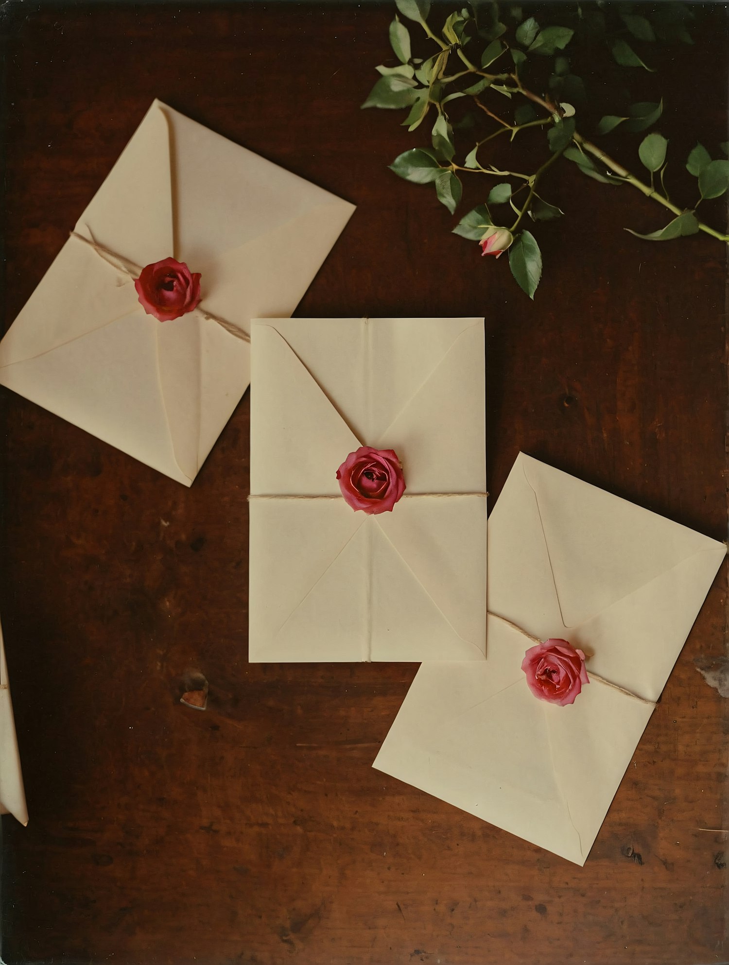 Envelopes with Roses