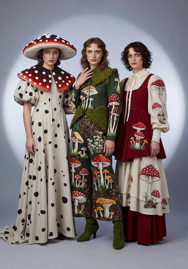 Mushroom Fashion Trio