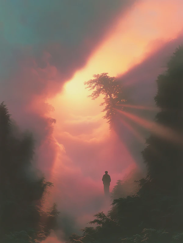 Misty Forest Solitude