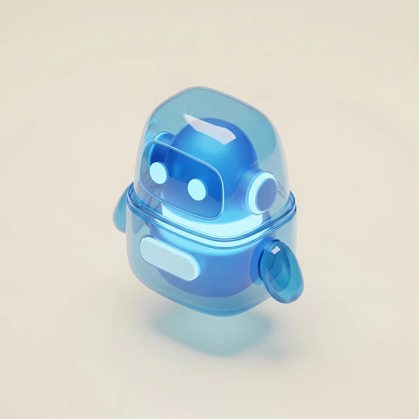 Friendly Blue Robot