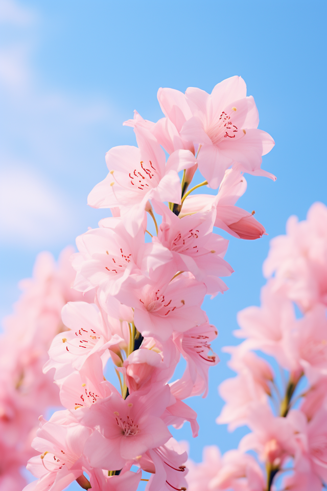 Springtime Serenity: Pink Blossoms in Soft Focus