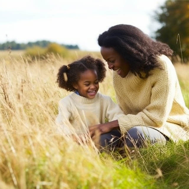 Autumn Embrace: A Mother's Love