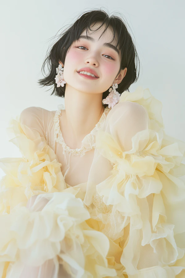 Elegant Floral Portrait