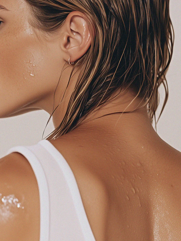 Wet Hair Close-Up