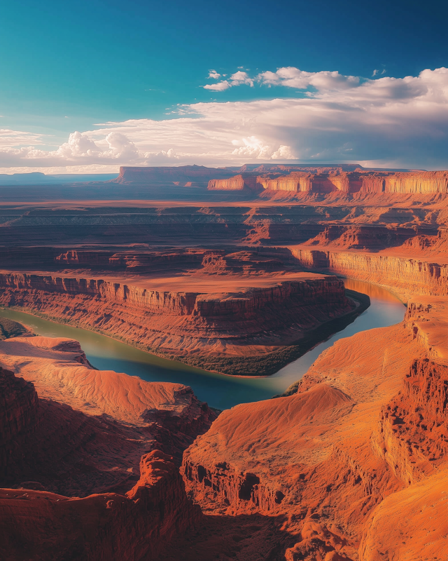 Canyon Landscape with River