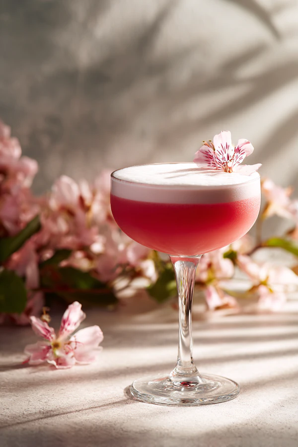 Elegant Pink Cocktail