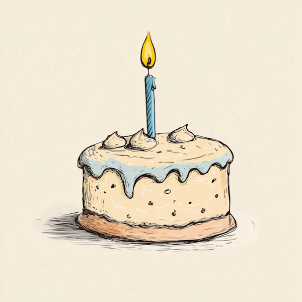 Whimsical Birthday Cake