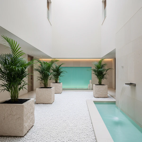Modern Indoor Courtyard