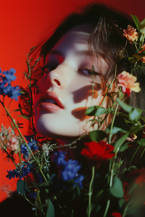 Floral Portrait Drama