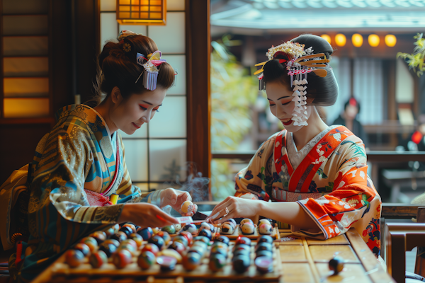 Traditional Japanese Game Session