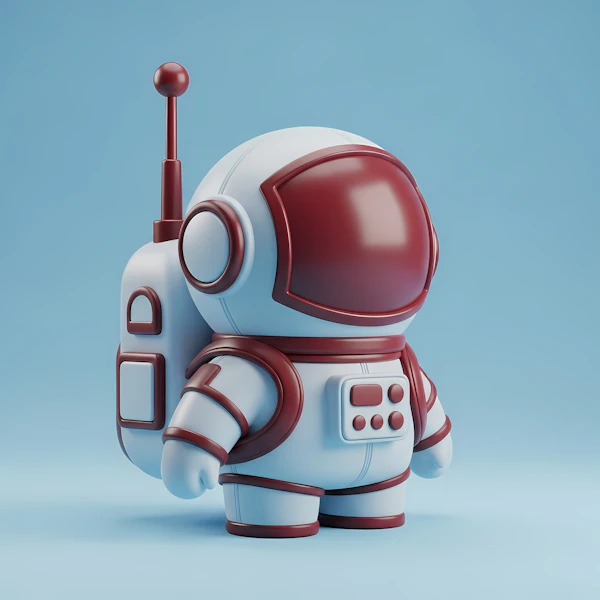 Cartoon Astronaut Render