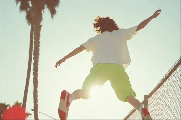 Jumping Over Fence