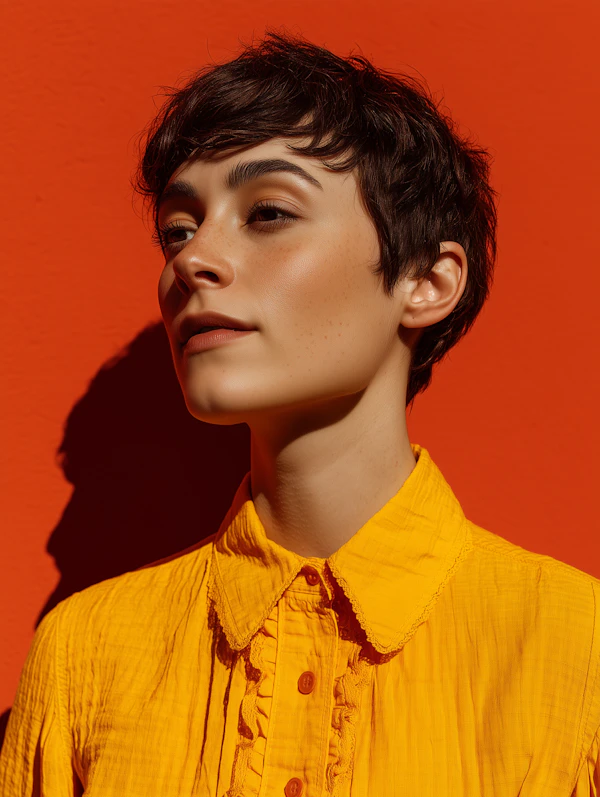 Vibrant Portrait Close-Up