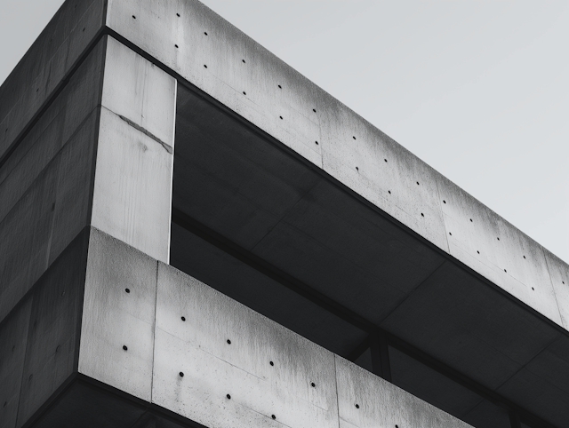 Monochromatic Brutalist Architecture