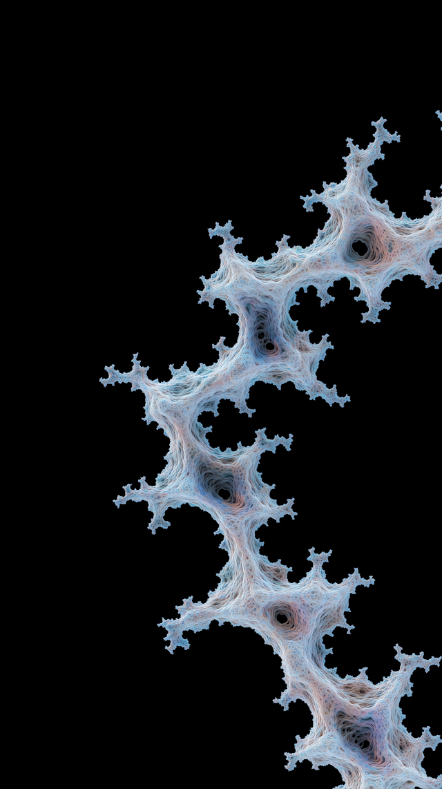 Fractal Pattern on Black Background