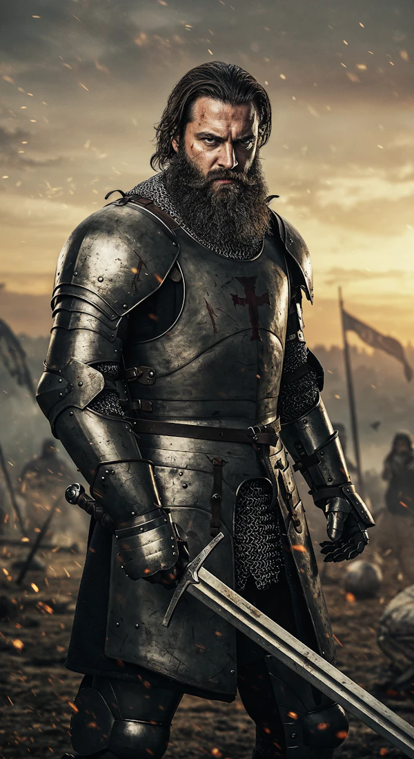 Medieval Knight Scene