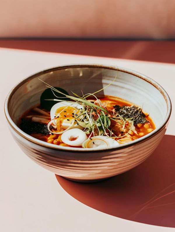 Asian Cuisine - Vibrant Ramen Bowl