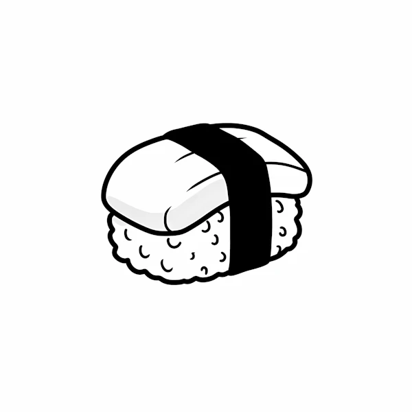 Minimalist Sushi Art
