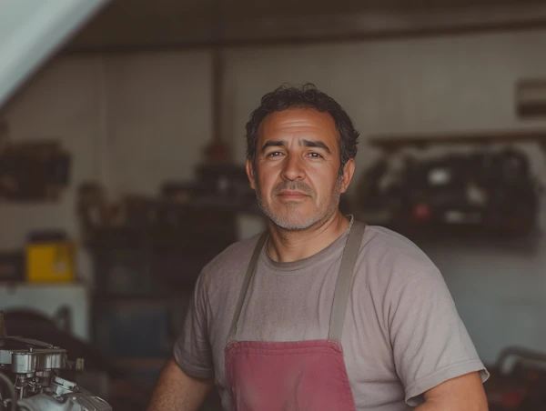 Man in Workshop