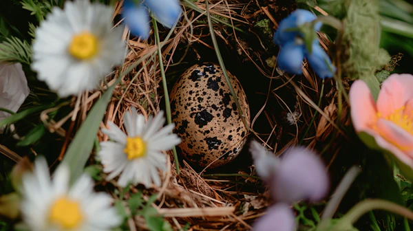 Bird Nest in Spring