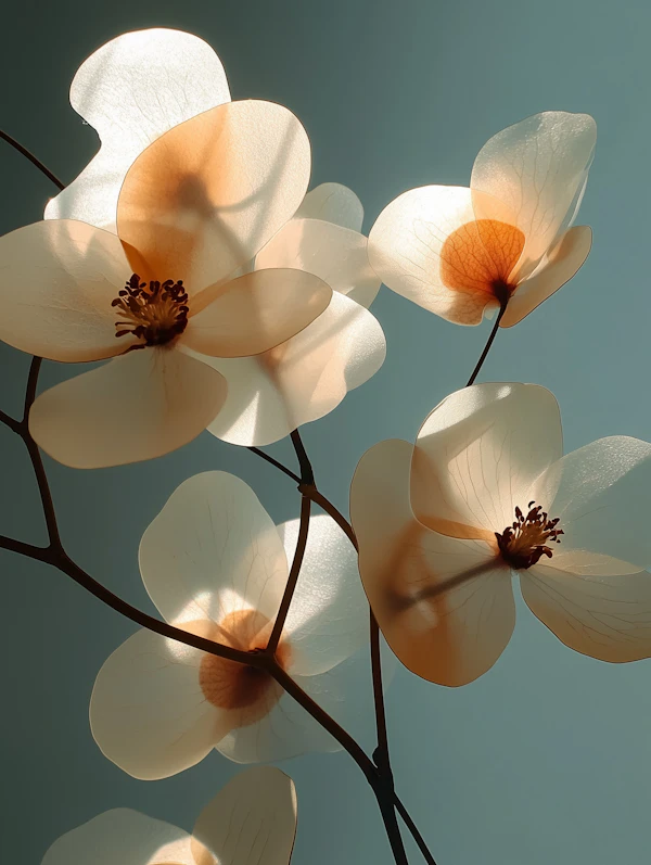 Ethereal White Flowers