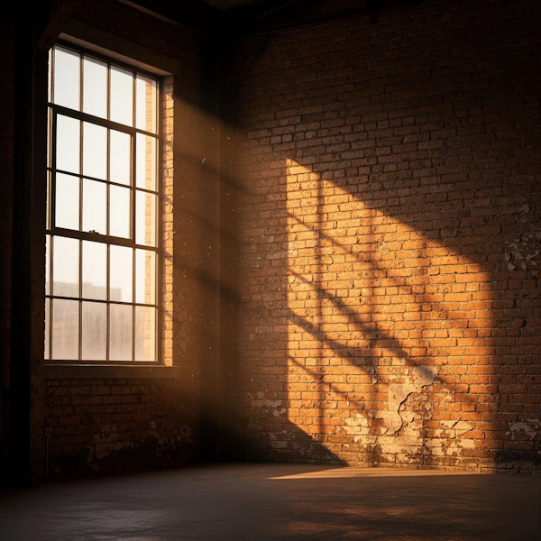 Golden Light on Brick