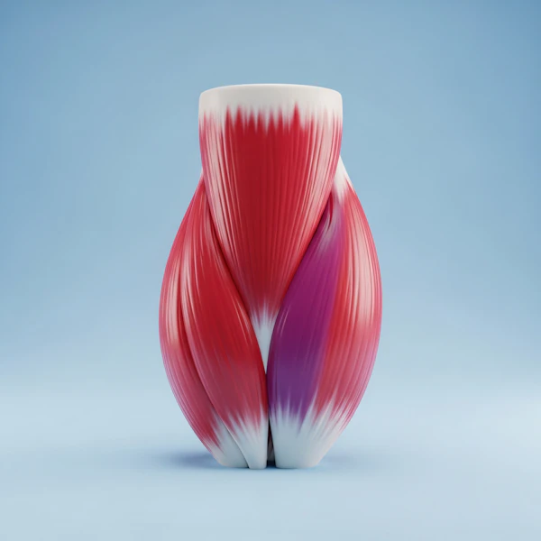 Twisted Gradient Vase