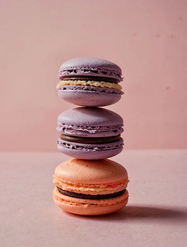 Colorful Macarons Stack