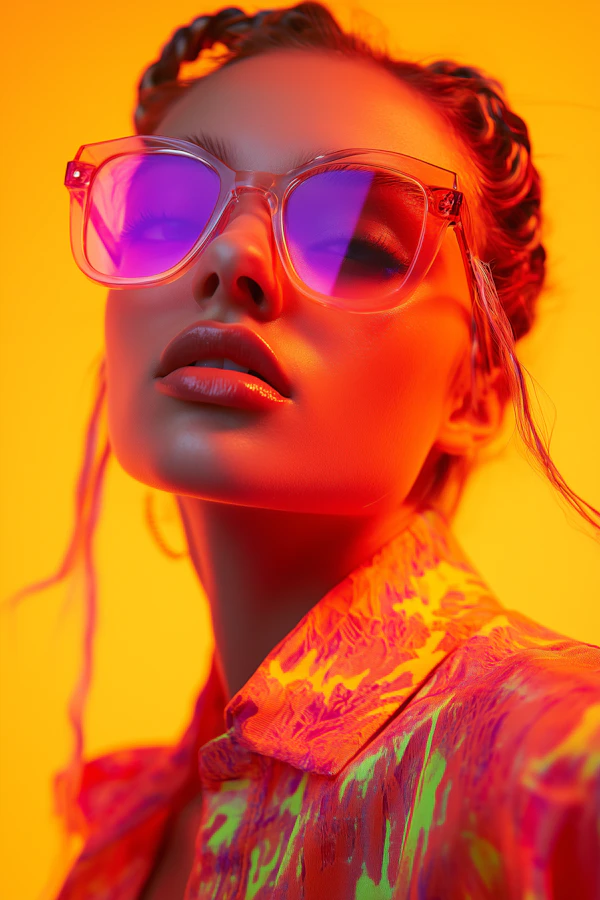 Vibrant Woman Portrait
