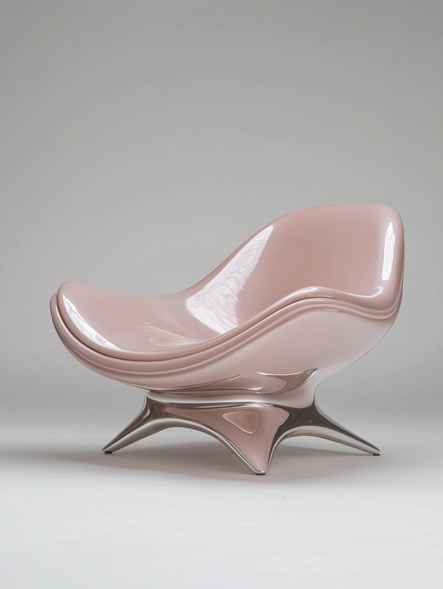 Futuristic Pink Chair