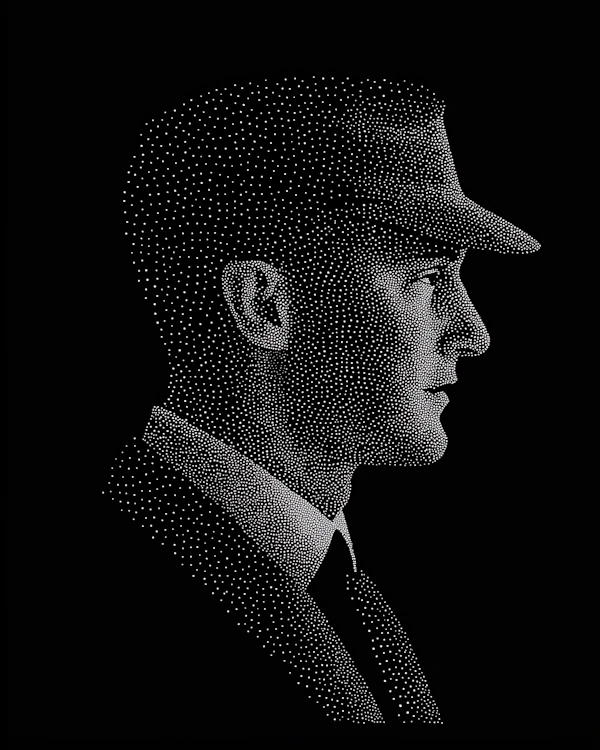 Dot Portrait of Man