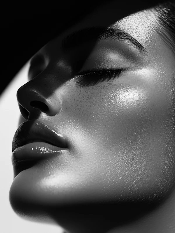 Serene Side Profile Portrait