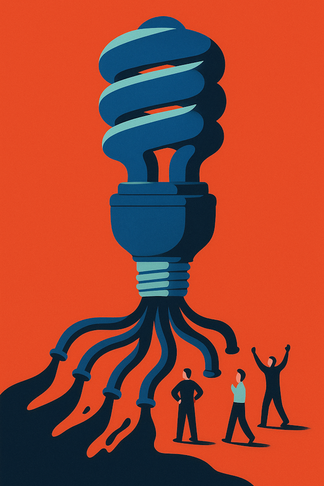 Surreal Light Bulb Art