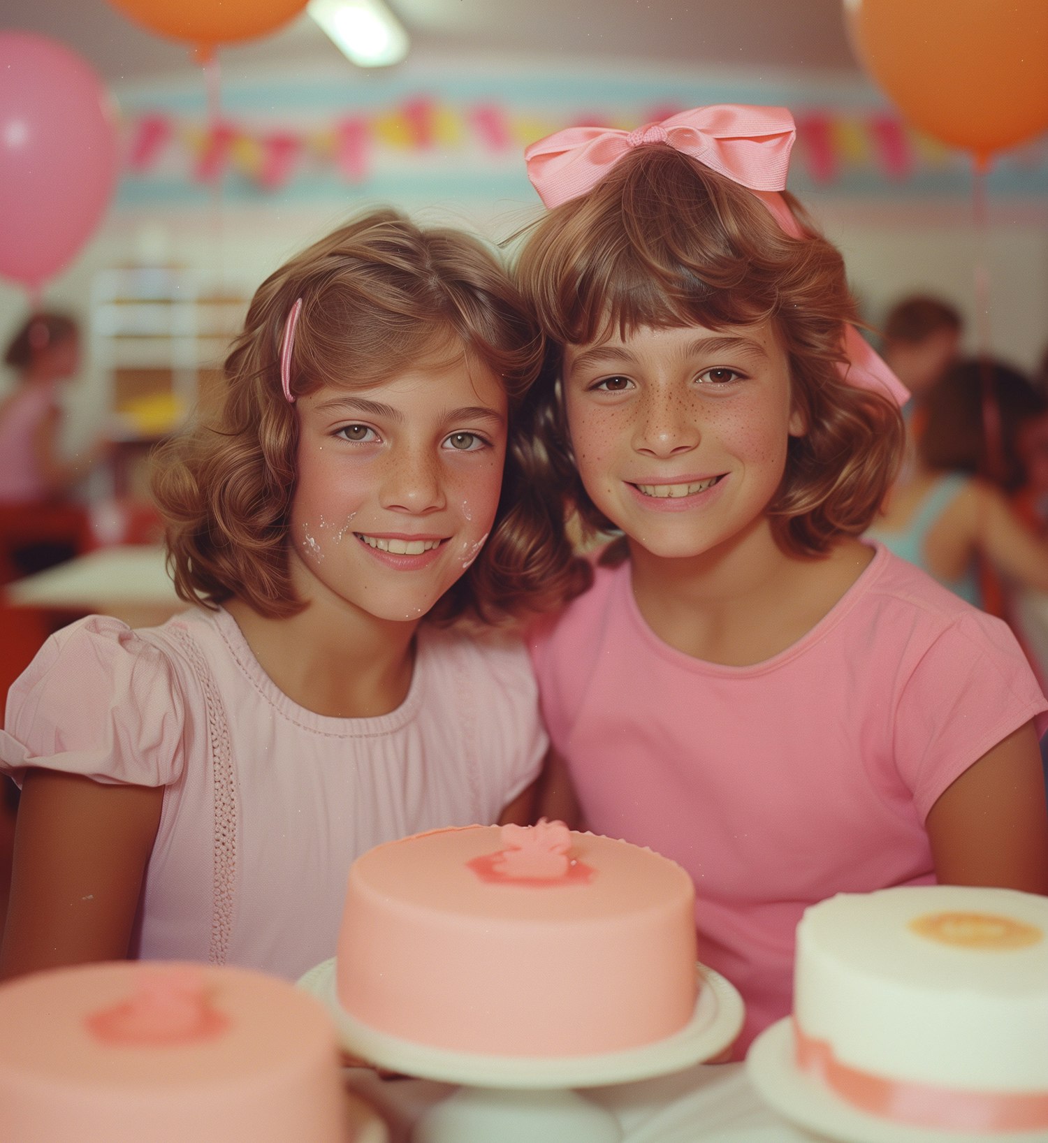 Birthday Celebration with Smiling Girls