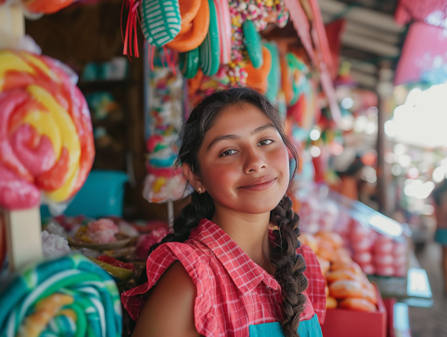 Girl in Candy Market