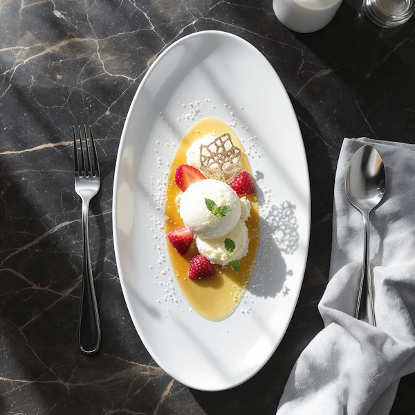 Elegant Dessert Plating