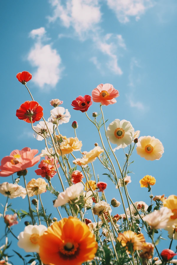 Blooming Flowers Scene